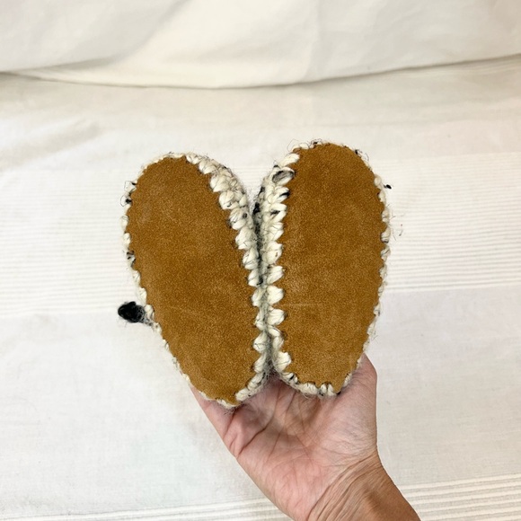 Wool Knit Slippers with Sheepskin Sherpa Soles - Picture 9 of 14